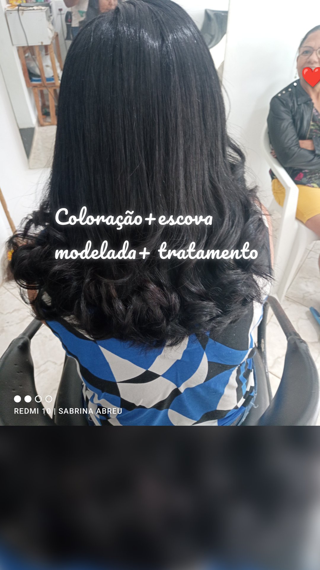 . Coloração+escova modelada+ tratamento  ❤️